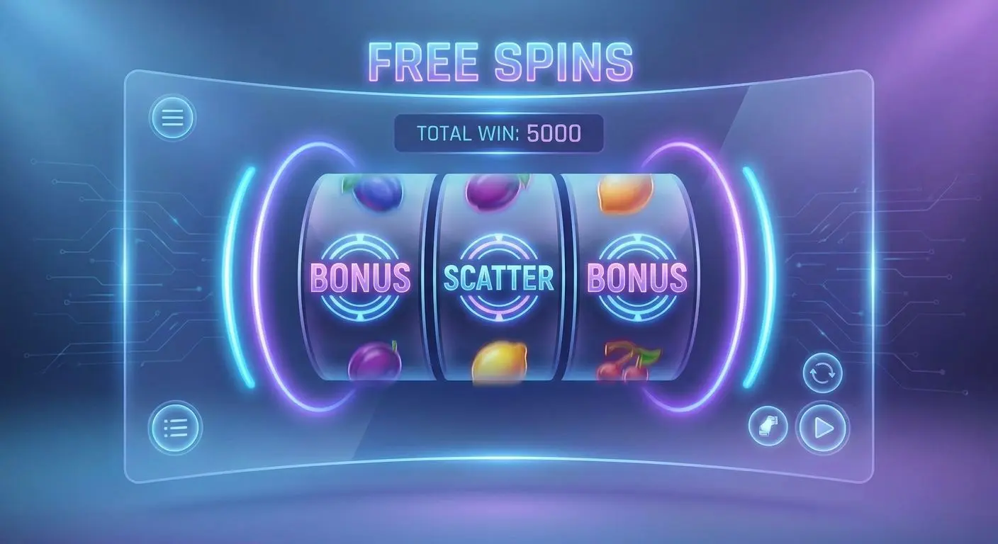 Ilustração de rodadas grátis em slots online