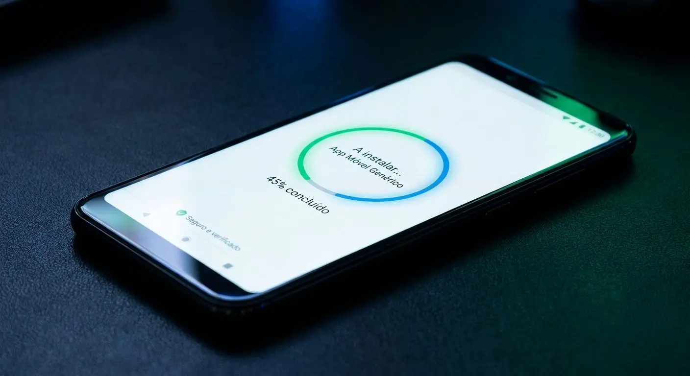 Ecrã de instalação da app Solverde num dispositivo Android